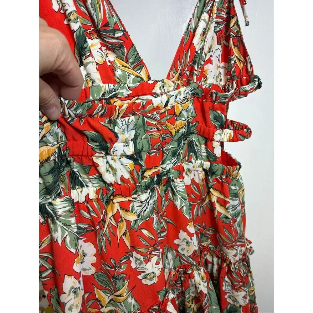 Hello Molly NWT Sweet Jacaranda Dress in Orange Floral Pattern Size 6 - Picture 4 of 10